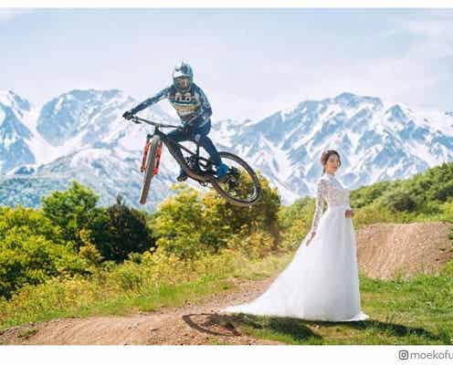 妊娠発表の“初代バチェロレッテ”福田萌子、パートナーとのウェディングドレス姿記念写真披露 撮影裏側も明かす