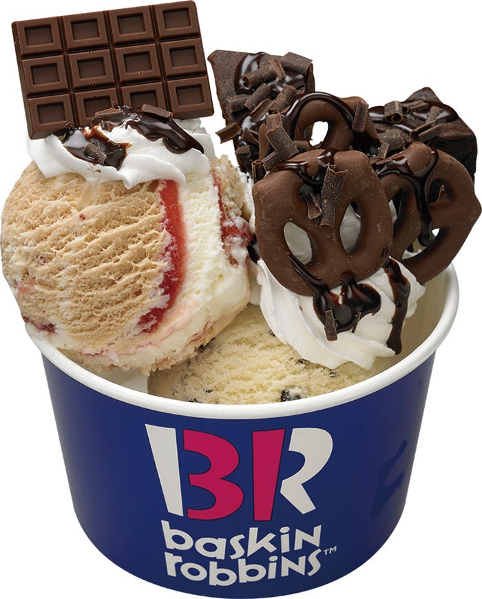 ダブルサンデーストロベリー&パイ/画像提供:B‐Rサーティワン アイスクリーム