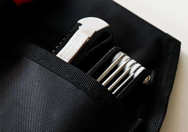 ダイソー　工具収納ポケット（A）　使用例　ポケット