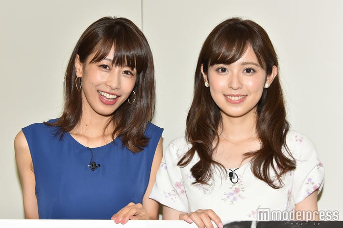 加藤綾子、久慈暁子アナウンサー(C)モデルプレス