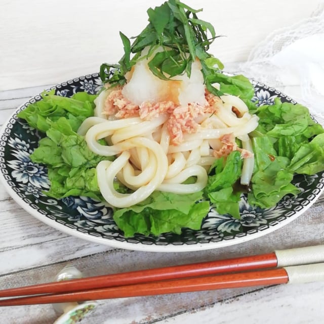 業務スーパーの冷凍うどん「冷凍讃岐うどん」をツナおろしうどんにアレンジ
