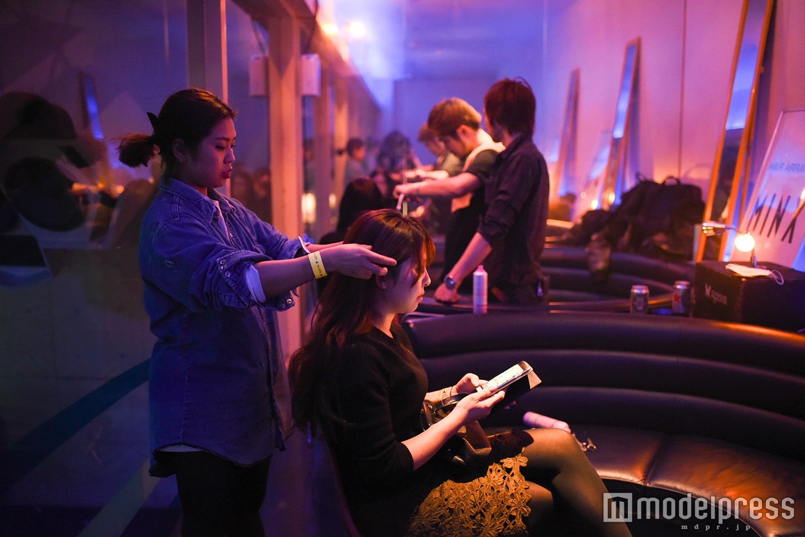 ヘアブースの様子