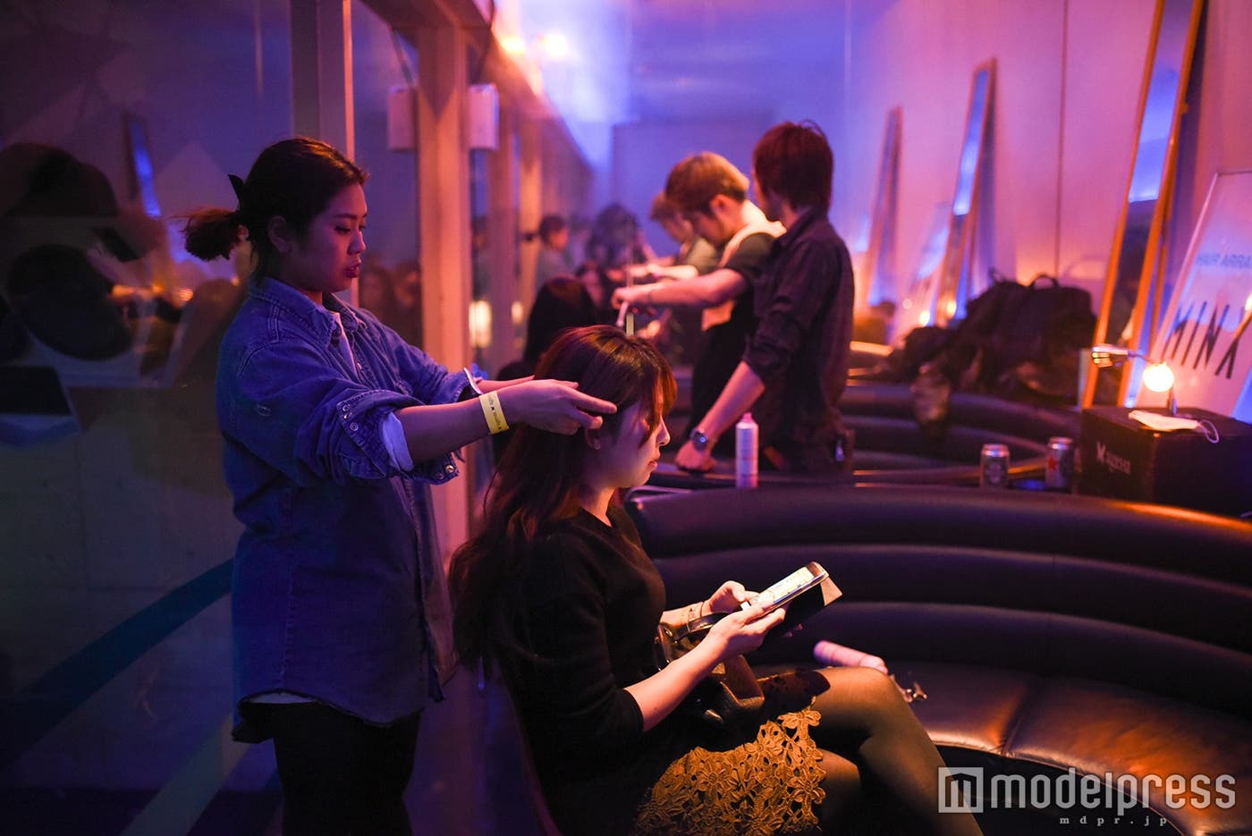 ヘアブースの様子