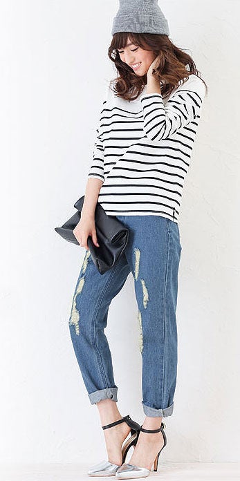 ヴィンテージ風ダメージボーイズデニムパンツ「神戸レタス」2990円（税込）／画像提供：神戸レタス