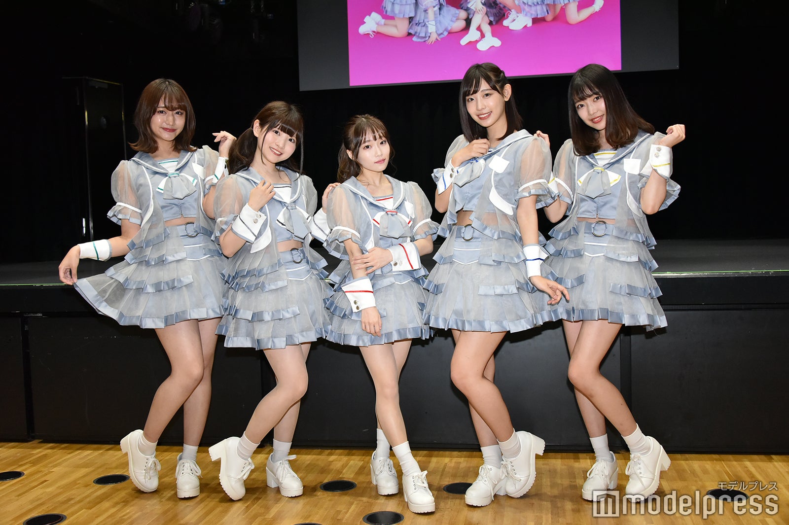 ＃ババババンビ（左から）池田メルダ、小鳥遊るい、岸みゆ、水湊みお、吉沢朱音（C）モデルプレス