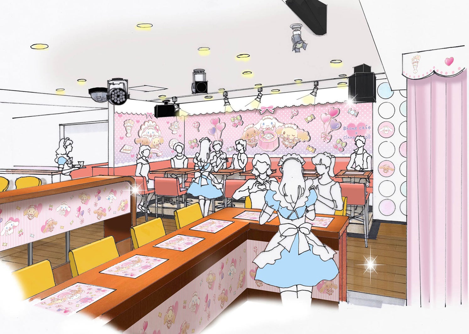 シナモロール×メイドのコラボカフェが秋葉原に限定オープン、“萌え