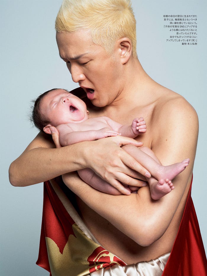 中村獅童&愛息子(画像提供:ハースト婦人画報社)