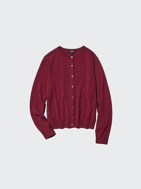ユニクロ メリノクルーネックカーディガン ユニクロのメリノクルーネックカーディガン