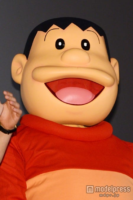 キスマイとともに「映画ドラえもん 新・のび太の大魔境~ペコと5人の探検隊~」初日舞台挨拶に登場したジャイアン
