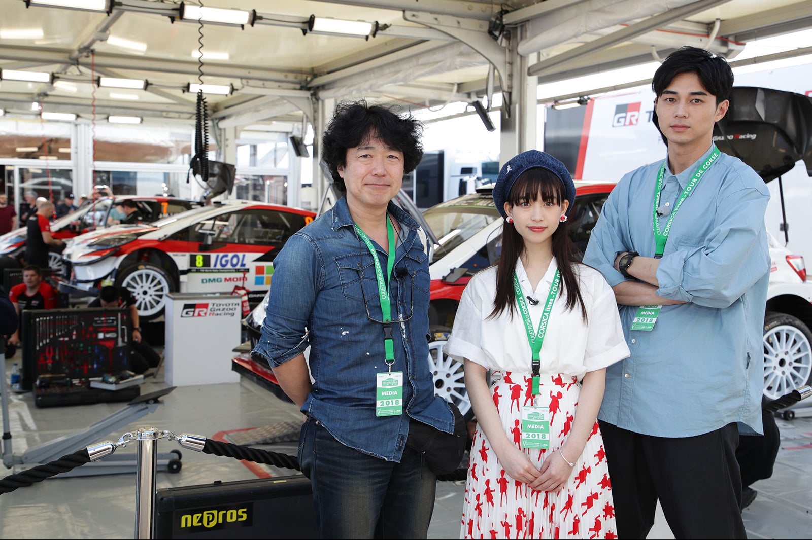 （左から）羽住英一郎監督、森川葵、東出昌大 （C）Naoki Kobayashi／CINQ