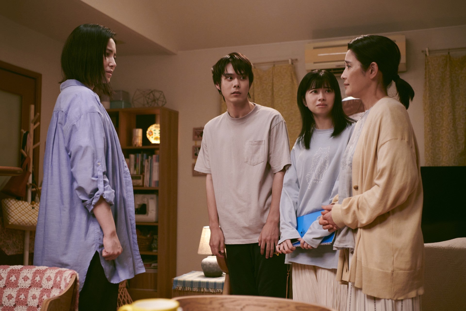 美村里江、細田佳央太、桜田ひより、美村里江「あの子の子ども」第7話より（C）カンテレ