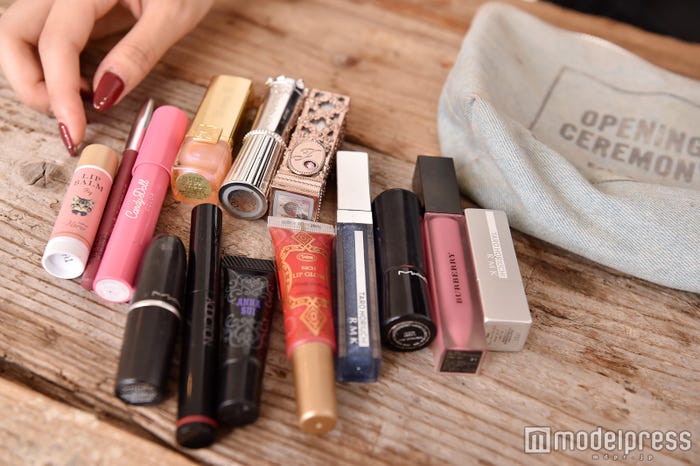 14本入ってるリップ専用ポーチ(C)モデルプレス