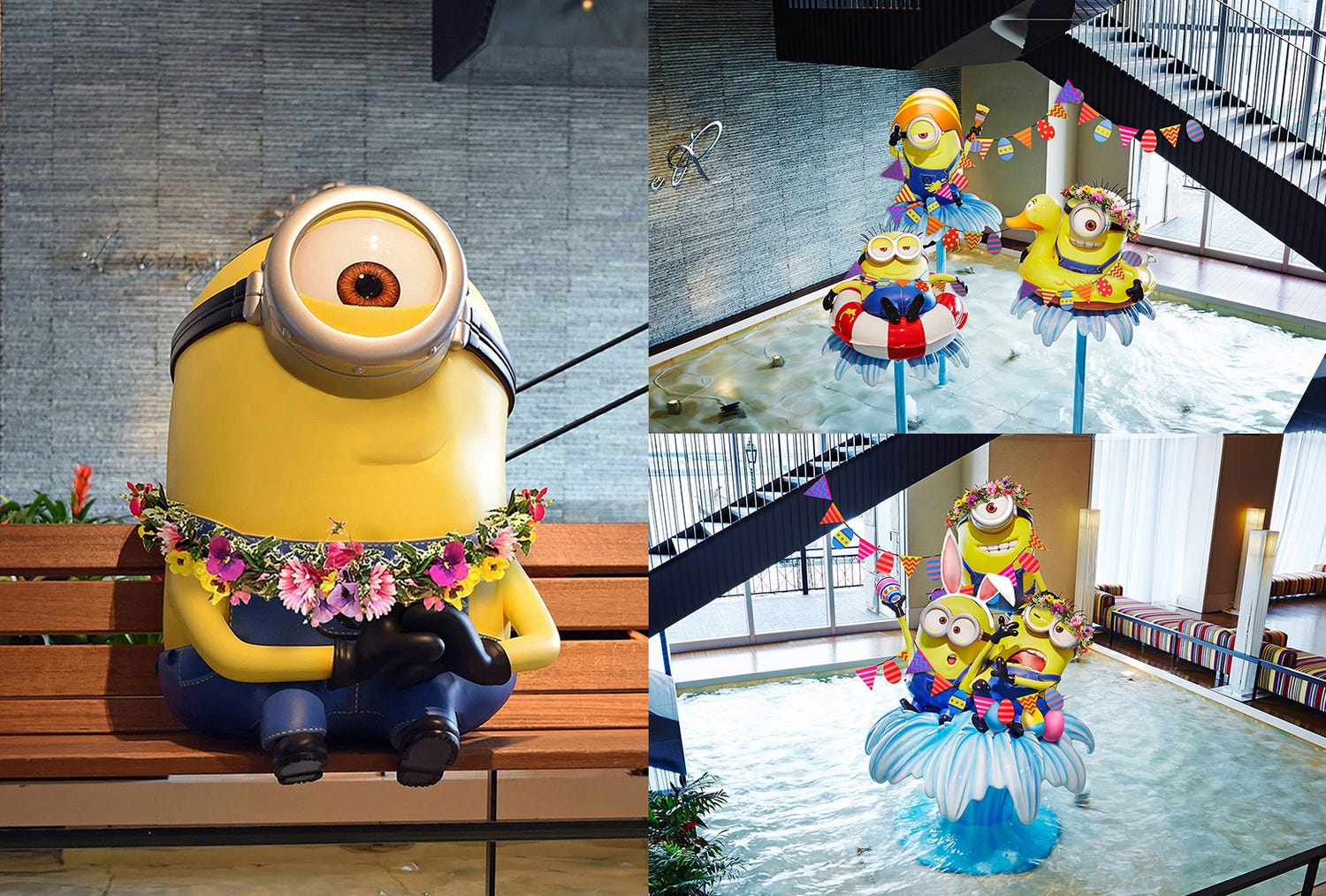 USJオフィシャルホテル、ミニオン装飾がワクワク感高まるイースター仕様に