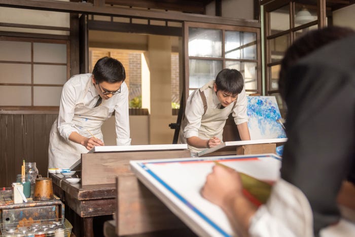 北村匠海、高橋文哉「あんぱん」第40話(C)NHK