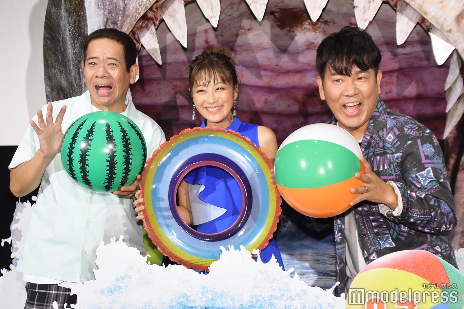 原西孝幸、鈴木奈々、藤本敏史（C）モデルプレス