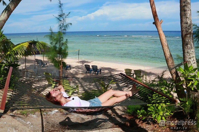 ハンモックでリラックス（C)NTV