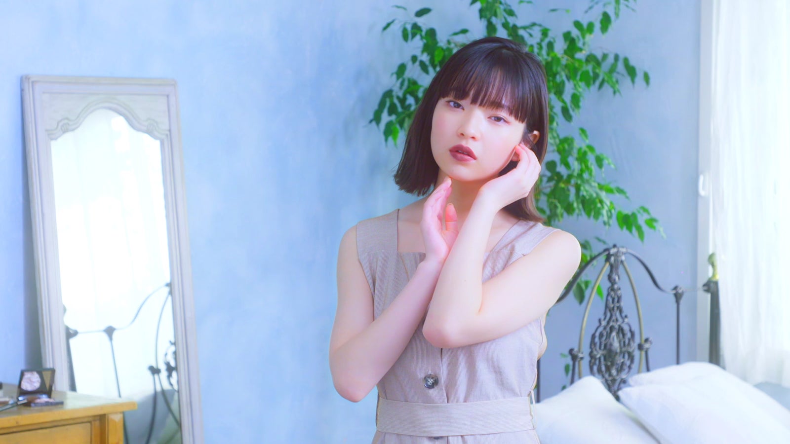 田中芽衣／WEB動画「なりたいわたしが見つかるルージュ」より（提供写真）