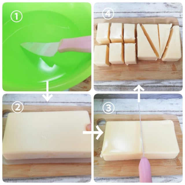 業務スーパー「リッチチーズケーキ」のカットのやり方