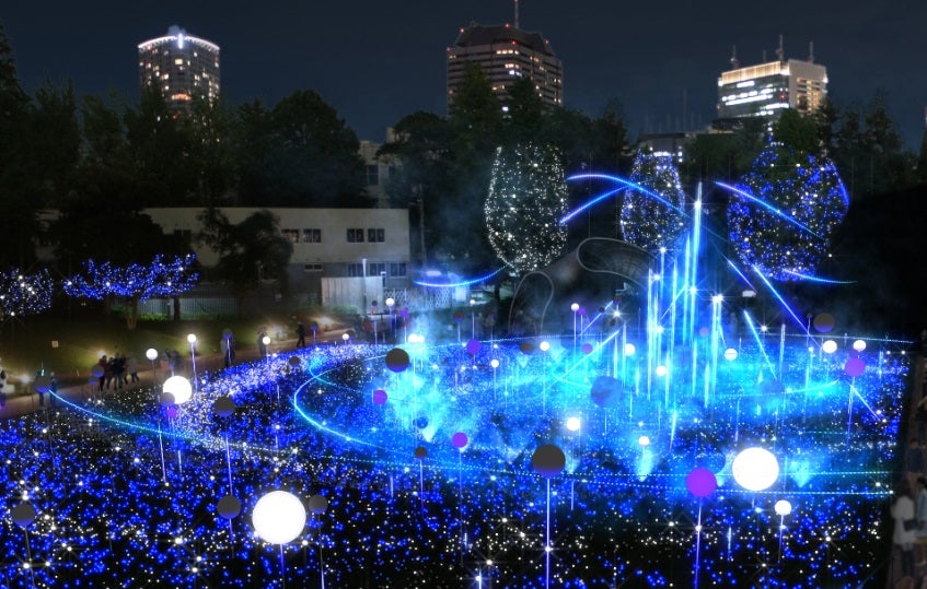 流星群シーン／画像提供：東京ミッドタウンマネジメント