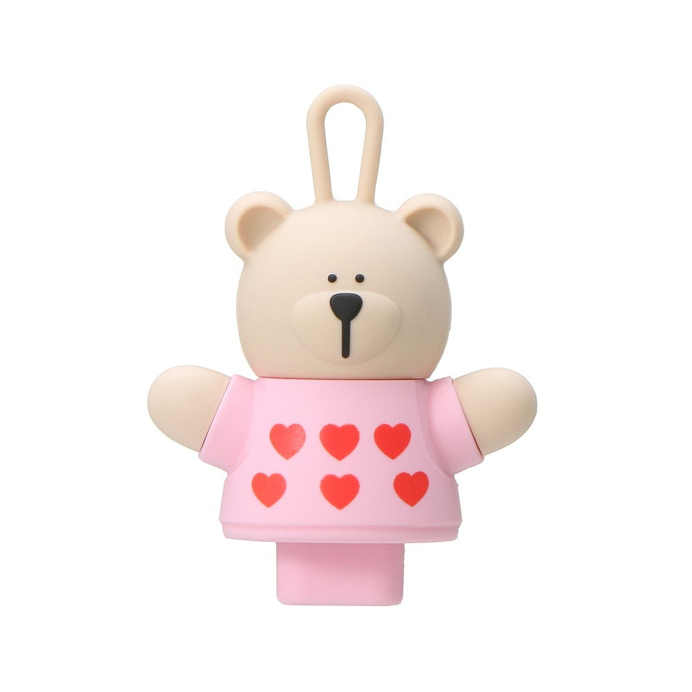 バレンタイン2022リユーザブルカップ専用ドリンクホールキャップベアリスタピンク¥847／画像提供：スターバックス コーヒー ジャパン