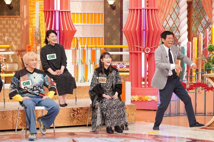 兼近大樹、島崎和歌子、生駒里奈、明石家さんま(C)フジテレビ