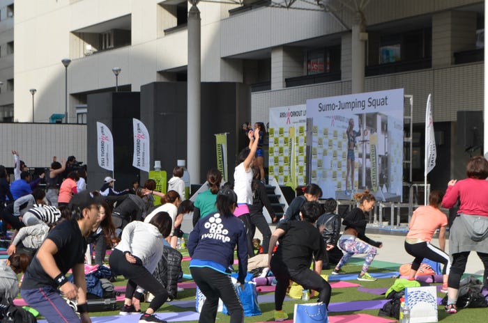 「AYA’S WORKOUT LIVE in FUKUOKA 2018」の様子(提供写真)