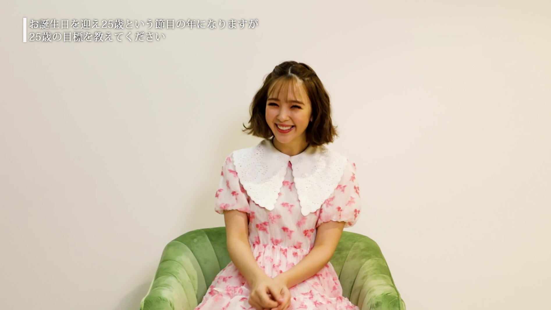 藤田ニコル／TVCM「ま～るく盛れる着やせブラ 欲張りにこるん篇」インタビュー動画より（提供写真）