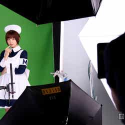 篠田麻里子/新CM「メンソレータムマリコ」篇メイキングショット