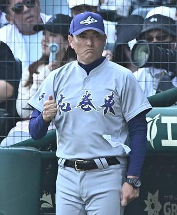 花巻東・佐々木監督「私の冴えない采配もあって…」と苦笑い 4点目は本盗で記録「ラッキーだった」