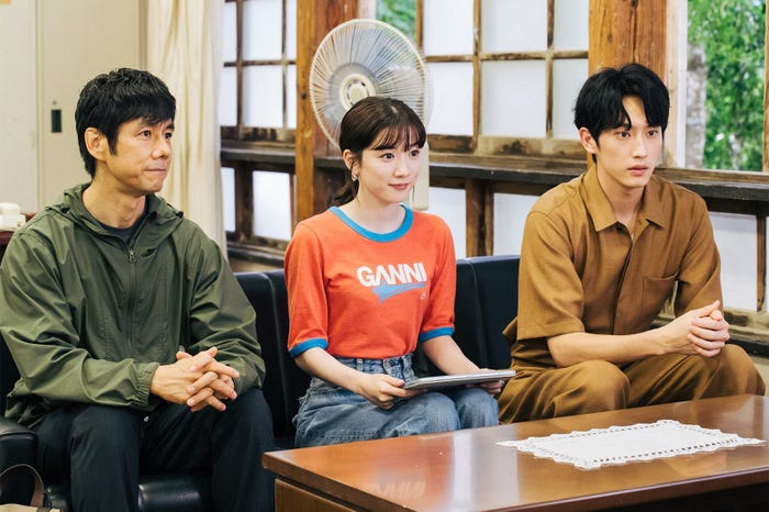 西島秀俊、永野芽郁、杉野遥亮/「ユニコーンに乗って」第7話より(C)TBS