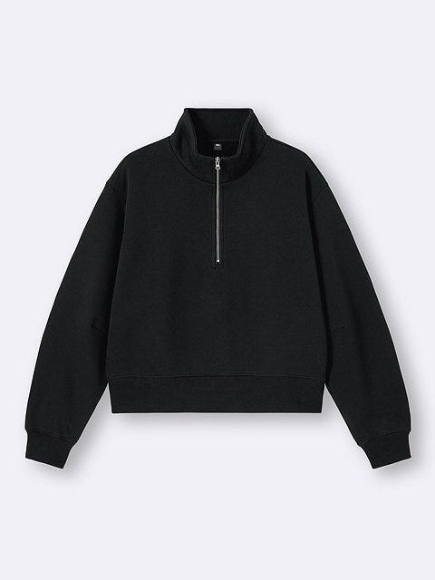 GUのヘビーウェイトスウェットハーフジッププルオーバー