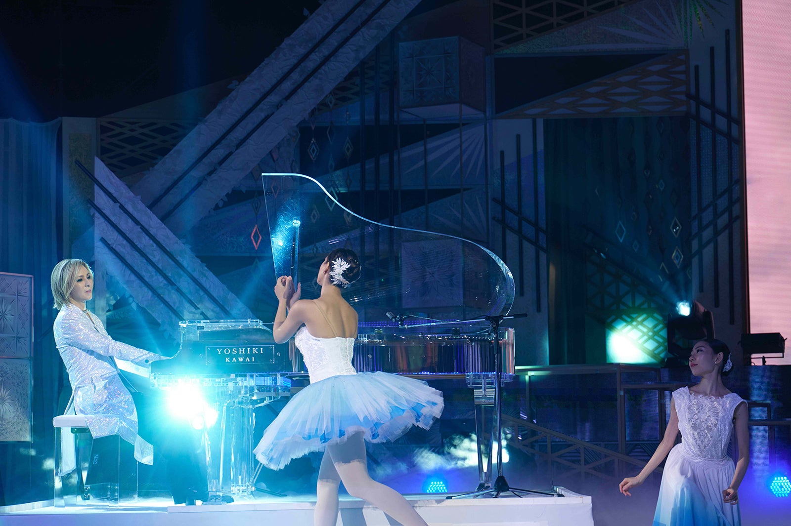 YOSHIKI「ENDLESS RAIN」演奏　ウクライナから来日したバレリーナが舞う一夜限りのステージ＜24時間テレビ45＞