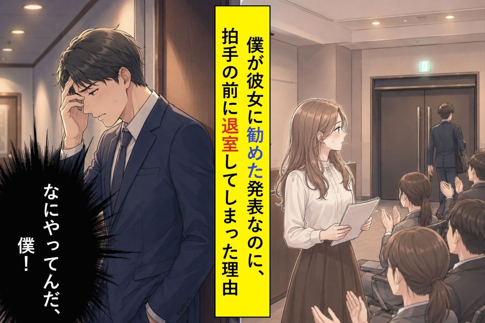 「その話、発表でやってみたら」勧めた僕が彼女の発表で→拍手より先に逃げた情けない理由