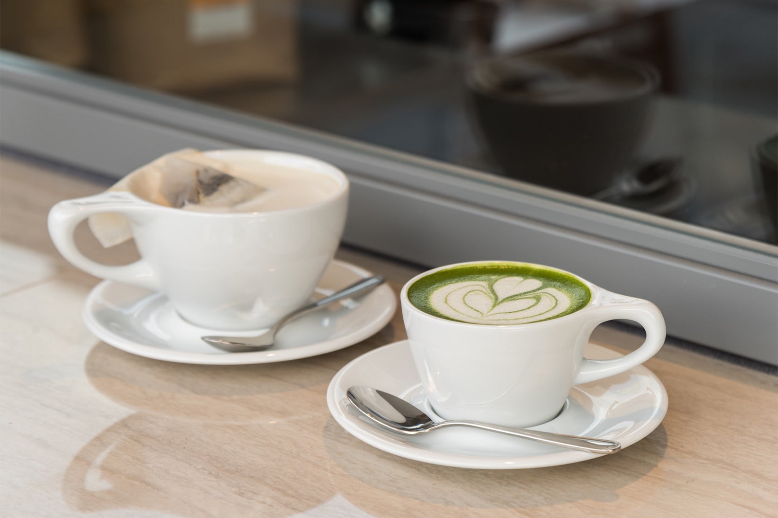 抹茶のソイカプチーノ、ほうじ茶のソイラテ／画像提供：TRANSIT