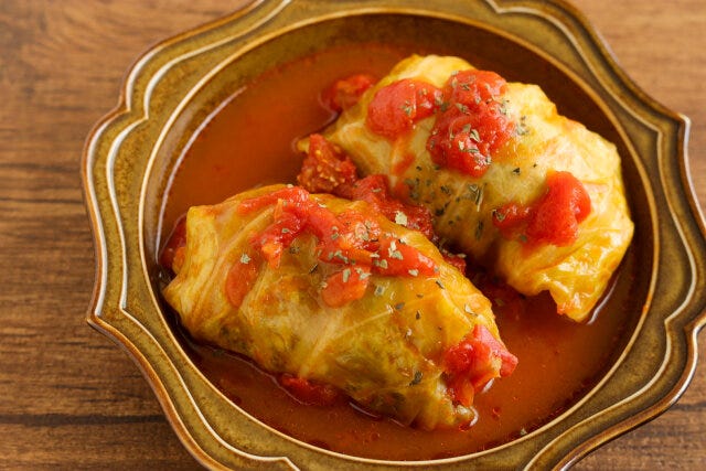 ロールキャベツ 完成 ロールキャベツ 完成