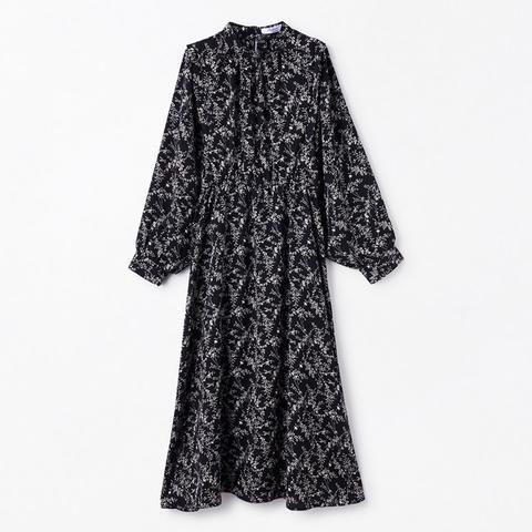 しまむら お正月太りにも効く 名品ワンピース しまむら しまパト レディース おすすめ オススメ おしゃれ お洒落 オシャレ プチプラ アイテム コスパ 高コスパ 高見え 2022 ワンピース 冬 名品 お正月太り 正月太り 着やせ 着痩せ 痩せ見え 痩せて見える 体型カバー ワンピ 痩せ見えワンピ しまスタ 花柄ワンピ 花柄ワンピース 花柄 黒ワンピ 黒ワンピース