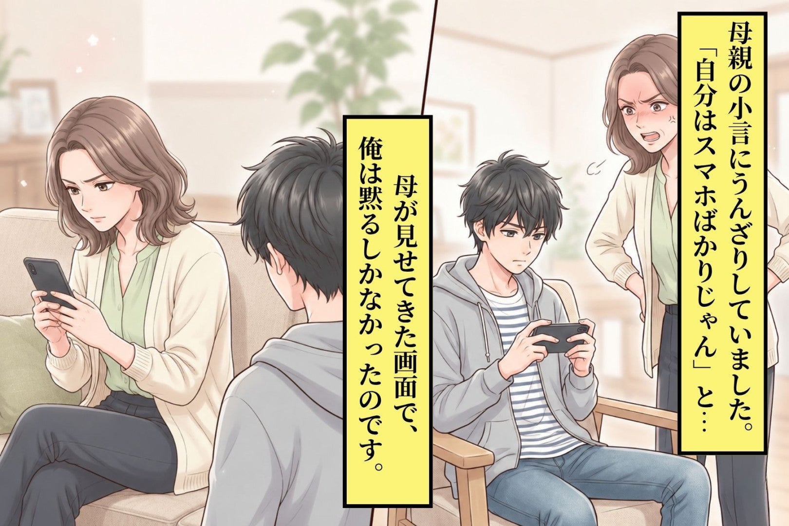 母を責めた俺。だが見せられたスマホ画面に、自分こそ何も見ていなかったと気づかされた