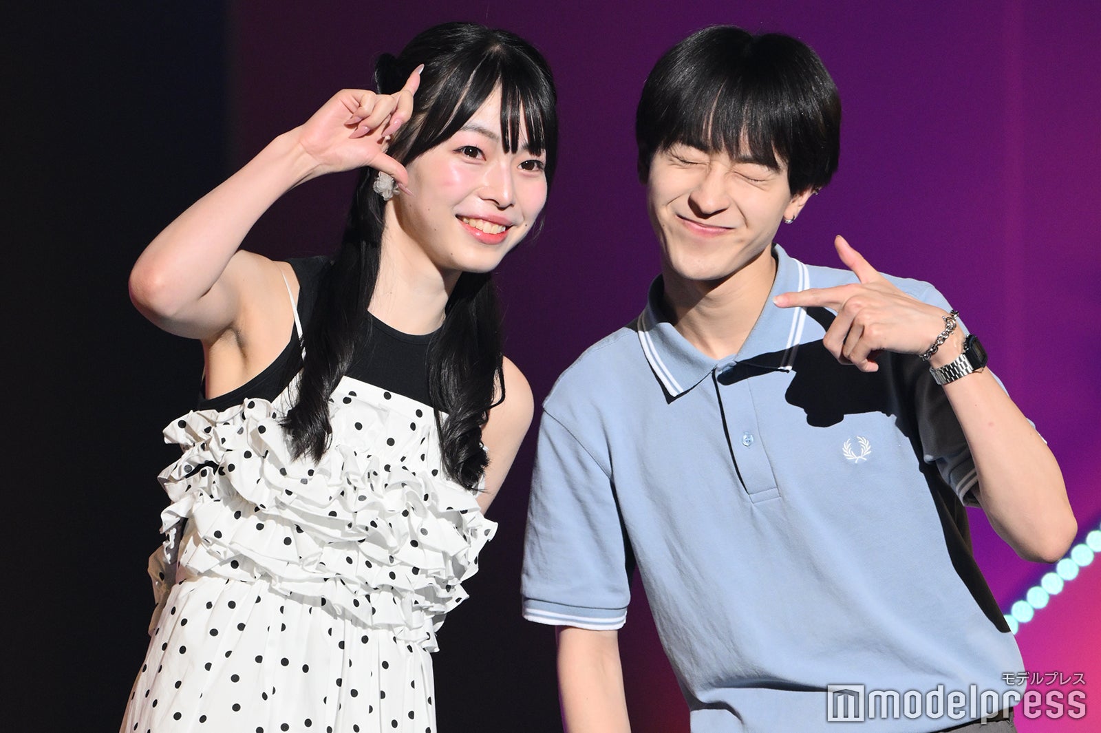 漆原のこさん、野本響葵さん／ミスミスター立教コンテスト2025（C）モデルプレス