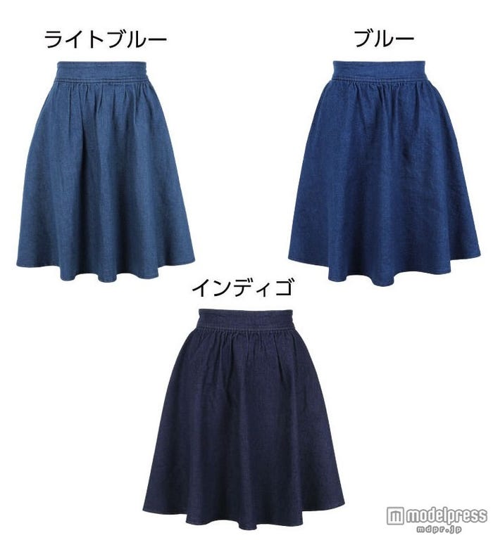 デニムフレアスカート「KOBELETTUCE」1,490円(税込)