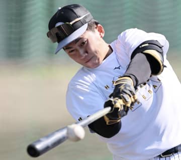 阪神 ドラ1の立石が短めのフリー打撃「ショートゲーム」で連発含め5本の柵越え 2日連続での屋外の打撃に具志川が熱狂