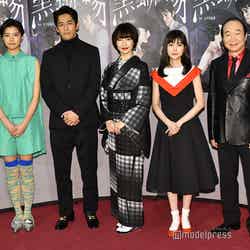 12月16日に行われた試写会イベントより（左から）佐久間由衣、永山絢斗、りょう、福本莉子、中村梅雀（C）モデルプレス