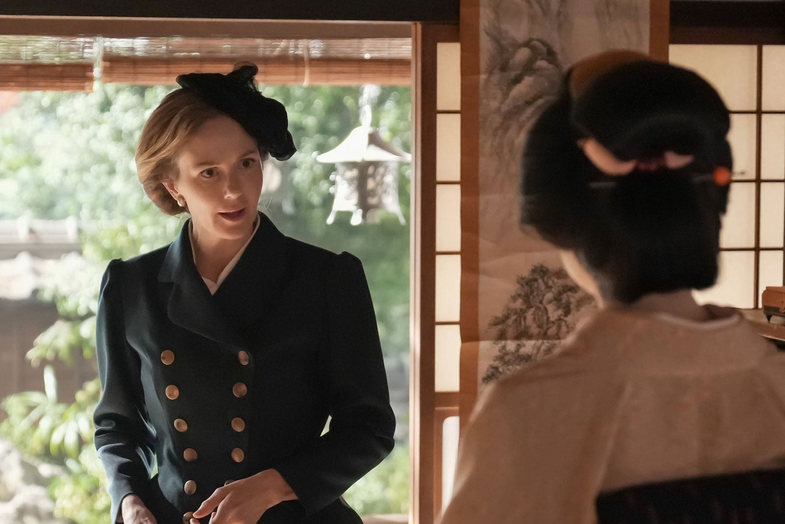 シャーロット・ケイト・フォックス、高石あかり「ばけばけ」第123話（C）NHK