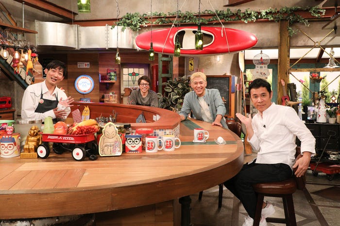 (左から)石田明、田村淳、田村亮、岡村隆史 (画像提供:関西テレビ)