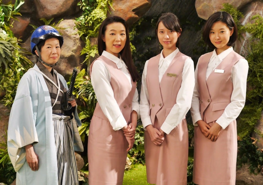 「タイムパトロールのOL」のキャスト（左から）望月志津子、西田麻耶、戸田恵梨香、玄理（C）フジテレビ