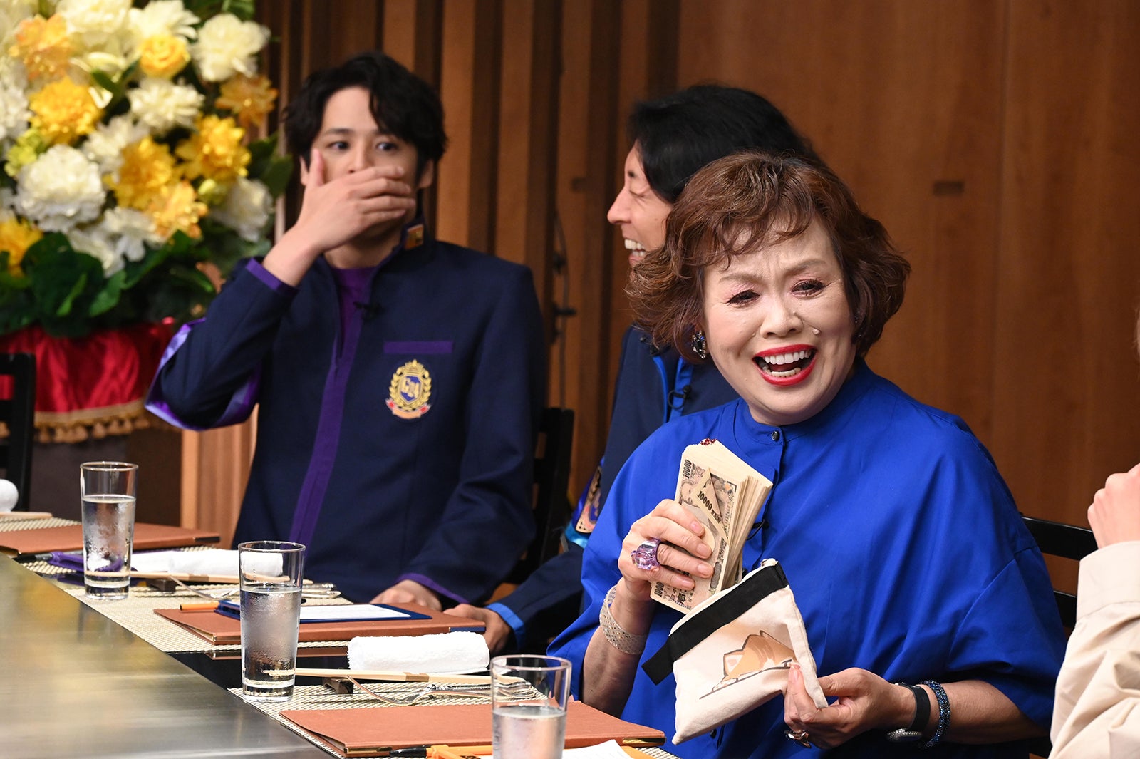 宮野真守、矢部浩之、上沼恵美子（C）日本テレビ