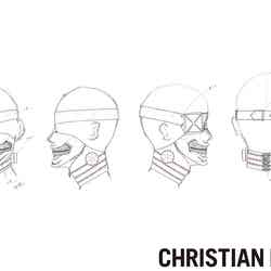 「CHRISTIAN DADA」森川マサノリ氏によるマスクのデザイン画