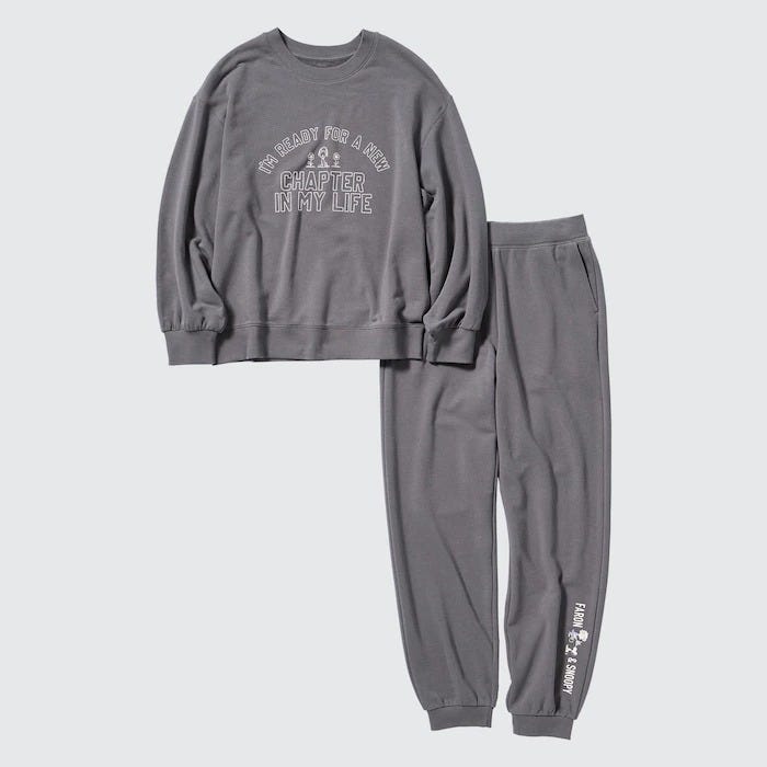 ユニクロ　uniqlo　レディース　おすすめ　オススメ　コスパ　2023　冬　ルームウェア　パジャマ　部屋着　ウルトラストレッチセット　ウルトラストレッチ　ピーナッツ　peanuts　スヌーピー　コラボ