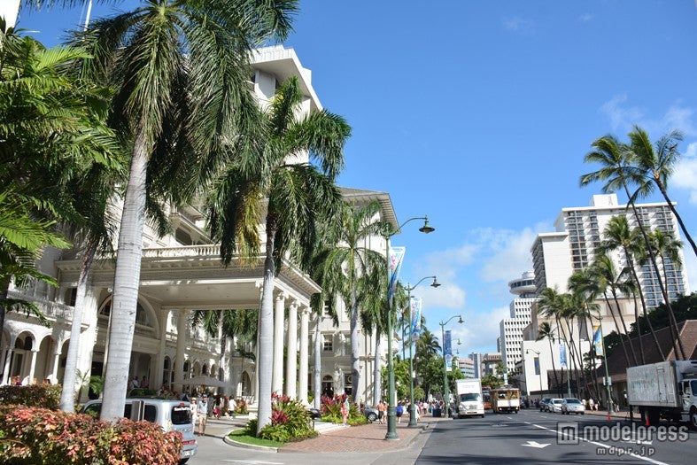 カラッとした気候が清々しいワイキキの街並み