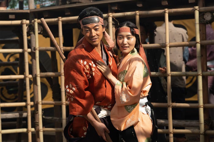 大東駿介、菅井友香「豊臣兄弟!」第5話(C)NHK