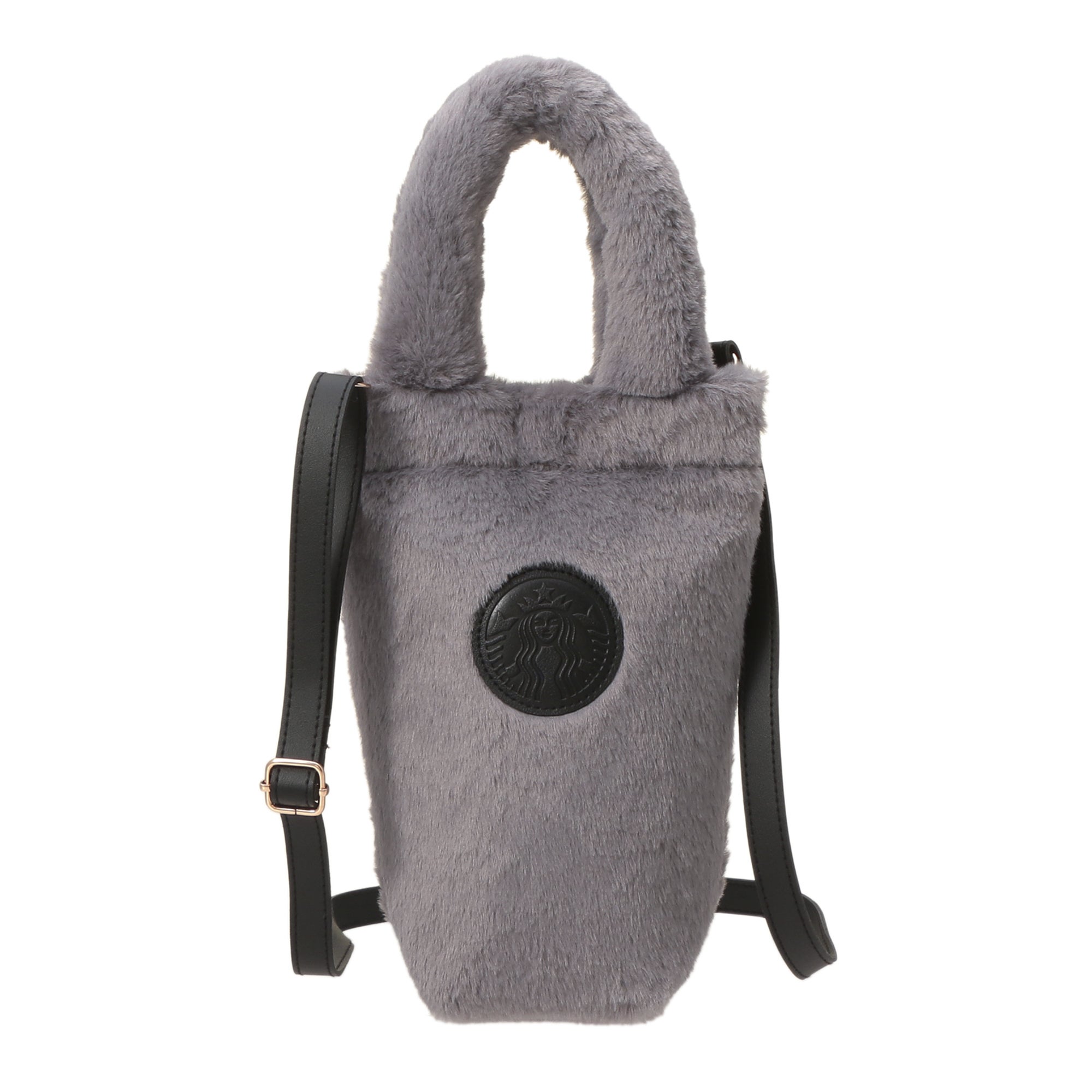 ボトルショルダーバッグファーグレー（提供写真）